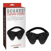Черная маска на глаза Behave - Chisa - купить с доставкой в Архангельске