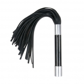 Черная плеть Easytoys Flogger With Metal Grip - 38 см. - Easy toys - купить с доставкой в Архангельске