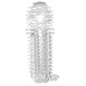 Закрытая прозрачная насадка на пенис с шипиками Nubby Sleeve - 14,5 см. - Chisa - в Архангельске купить с доставкой