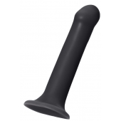 Черный фаллос на присоске Silicone Bendable Dildo XL - 20 см. - Strap-on-me - купить с доставкой в Архангельске