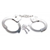 Металлические наручники Beginner s Metal Cuffs - Pipedream - купить с доставкой в Архангельске