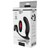 Черный массажер простаты REMOTE P-PLEASER - Dream Toys - в Архангельске купить с доставкой