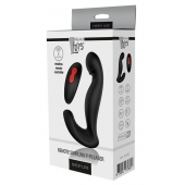 Черный вибромассажер простаты SWIRLING P-PLEASER - Dream Toys - в Архангельске купить с доставкой