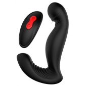 Черный вибромассажер простаты SWIRLING P-PLEASER - Dream Toys - в Архангельске купить с доставкой