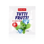 Пробник гель-смазки Tutti-frutti со вкусом мяты - 4 гр. - Биоритм - купить с доставкой в Архангельске