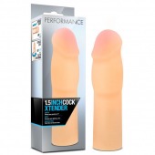 Телесная насадка-удлинитель на пенис PERFORMANCE 1.5INCH COCK XTENDER - 16 см. - Blush Novelties - в Архангельске купить с доставкой