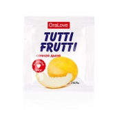 Пробник гель-смазки Tutti-frutti со вкусом сочной дыни - 4 гр. - Биоритм - купить с доставкой в Архангельске
