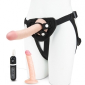 Регулируемые трусики с 2 насадками - 16 и 15 см. - Lux Fetish - купить с доставкой в Архангельске