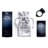 Темно-серое эрекционное кольцо Vibrating Love Ring с вибрацией - Fifty Shades of Grey - в Архангельске купить с доставкой