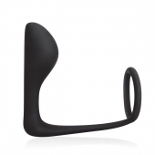 Стимулятор простаты с фиксацией эрекционным кольцом Prostate Gear - BlueLine - в Архангельске купить с доставкой