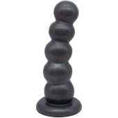 Черная насадка-плаг на харнесс PLATINUM 7 - 19,5 см. - LOVETOY (А-Полимер) - купить с доставкой в Архангельске