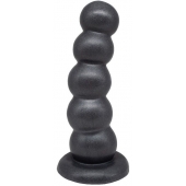 Черная насадка-плаг на харнесс PLATINUM 9 - 24 см. - LOVETOY (А-Полимер) - купить с доставкой в Архангельске