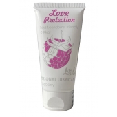 Лубрикант на водной основе с ароматом малины Love Protection Raspberry - 50 мл. - Lola Games - купить с доставкой в Архангельске