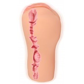 Телесный вибромастурбатор-вагина с рельефом EMILY AUTO - KOKOS - в Архангельске купить с доставкой