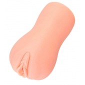 Телесный вибромастурбатор-вагина с рельефом EMILY AUTO - KOKOS - в Архангельске купить с доставкой