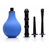 Анальный душ с 3 насадками Premium One-way Valve Anal Douche Set - XR Brands - купить с доставкой в Архангельске