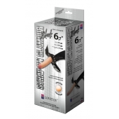 Пояс-трусики с насадкой Glamour - 17 см. - LOVETOY (А-Полимер) - купить с доставкой в Архангельске