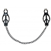 Зажимы на соски Darkside с цепочкой - Lola Games - купить с доставкой в Архангельске