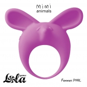 Фиолетовое эрекционное кольцо Fennec Phil - Lola Games - в Архангельске купить с доставкой