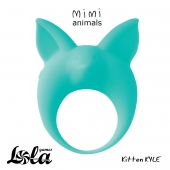 Зеленое эрекционное кольцо Kitten Kyle - Lola Games - в Архангельске купить с доставкой
