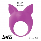 Фиолетовое эрекционное кольцо Kitten Kyle - Lola Games - в Архангельске купить с доставкой