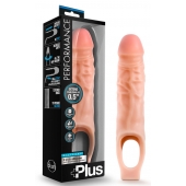 Телесный реалистичный фаллоудлинитель 9 Inch Silicone Cock Sheath Penis Extender - 22,86 см. - Blush Novelties - в Архангельске купить с доставкой