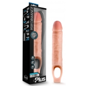 Телесный реалистичный фаллоудлинитель 10 Inch Silicone Cock Sheath Penis Extender - 25,4 см. - Blush Novelties - в Архангельске купить с доставкой