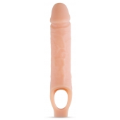 Телесный реалистичный фаллоудлинитель 10 Inch Silicone Cock Sheath Penis Extender - 25,4 см. - Blush Novelties - в Архангельске купить с доставкой