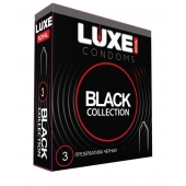 Черные презервативы LUXE Royal Black Collection - 3 шт. - Luxe - купить с доставкой в Архангельске