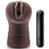 Коричневый мастурбатор-вагина Hot Chocolate Brianna - Blush Novelties - в Архангельске купить с доставкой