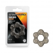 Дымчатое эрекционное кольцо Stay Hard Thick Bead Cock Ring - Blush Novelties - в Архангельске купить с доставкой