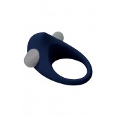 Гладкое синее эрекционное виброкольцо STIMU RING - Dream Toys - в Архангельске купить с доставкой