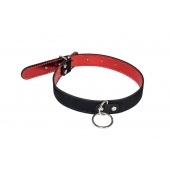 Черно-красный ошейник Cabaret - Lola Games - купить с доставкой в Архангельске
