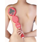 Шлёпалка  Трефы  с анальным плагом - LOVETOY (А-Полимер) - купить с доставкой в Архангельске