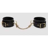Черные оковы на ноги Bound to You Faux Leather Ankle Cuffs - Fifty Shades of Grey - купить с доставкой в Архангельске