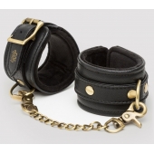 Черные наручники Bound to You Faux Leather Wrist Cuffs - Fifty Shades of Grey - купить с доставкой в Архангельске