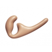 Бежевый безремневой страпон Seduction - 20,5 см. - Lola Games - купить с доставкой в Архангельске