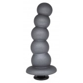 Черная насадка-елочка PLATINUM 6  - 17 см. - LOVETOY (А-Полимер) - купить с доставкой в Архангельске