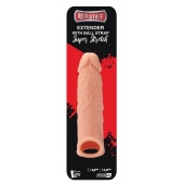 Телесная насадка EXTENDER WITH BALL STRAP 6.5 - 17 см. - Dream Toys - в Архангельске купить с доставкой