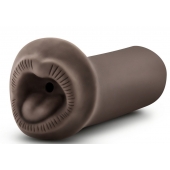 Коричневый мастурбатор-ротик Naughty Nicole - Blush Novelties - в Архангельске купить с доставкой