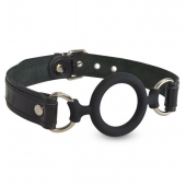 Силиконовый кляп-рамка на кожаных ремешках - Sitabella - купить с доставкой в Архангельске