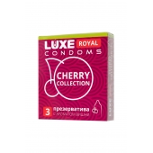 Презервативы с ароматом вишни LUXE Royal Cherry Collection - 3 шт. - Luxe - купить с доставкой в Архангельске