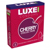 Презервативы с ароматом вишни LUXE Royal Cherry Collection - 3 шт. - Luxe - купить с доставкой в Архангельске