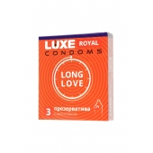 Презервативы с продлевающим эффектом LUXE Royal Long Love - 3 шт. - Luxe - купить с доставкой в Архангельске