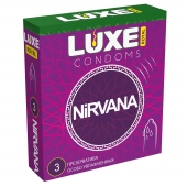 Презервативы с увеличенным количеством смазки LUXE Royal Nirvana - 3 шт. - Luxe - купить с доставкой в Архангельске