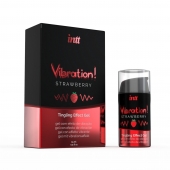 Жидкий интимный гель с эффектом вибрации Vibration! Strawberry - 15 мл. - INTT - купить с доставкой в Архангельске
