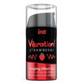 Жидкий интимный гель с эффектом вибрации Vibration! Strawberry - 15 мл. - INTT - купить с доставкой в Архангельске