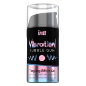Жидкий интимный гель с эффектом вибрации Vibration! Bubble Gum - 15 мл. - INTT - купить с доставкой в Архангельске