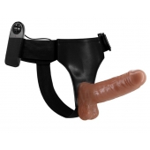 Страпон на трусиках с вибрацией Ultra Passionate Harness - 16 см. - Baile - купить с доставкой в Архангельске