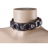 Черный кожаный ошейник  Властелин колец - Sitabella - купить с доставкой в Архангельске